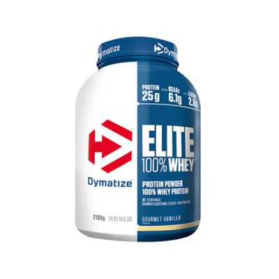 Dymatize, Protein Powder, Whey Protein Mix (25 g) + Carbs (2.1 g) + Fats (2.2 g), Elite 100% Whey (Reach Chocolate Flavour, 2100 g - 62 serv x 35 g/2 scoops)