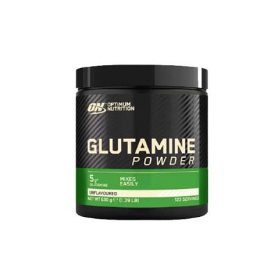 Optimum Nutrition, L-Glutamine Powder, Glutamine Powder (Unflavoured, 630 g - 123 serv x 5.1 g/1 scoop)