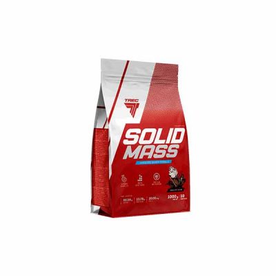 Trec Nutrition, Weight Gainer, Carbs (80 g) + Proteins (14 g) + Fat (0.5 g) + Vitamins (B, C, E), Solid Mass (Vanilla Flavour, 1000 g - 10 serv x 100 g/3.5 scoops)