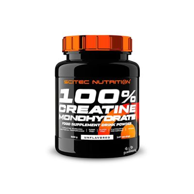 Scitec Nutrition, Creatine Powder, 100% Creatine Monohydrate (Unflavoured, 500 g - 147 serv x 3.4 g/0.5 scoop)