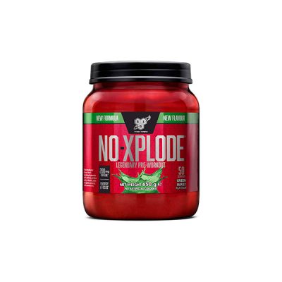 BSN, Pre-Workout Powder, N.O.-Xplode (Green Burst Flavour, 650 g - 50 serv x 13 g/3 scoops)