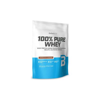 BioTech USA, Protein Powder, Whey Concentrate + Whey Isolate + BCAAs + L-Glutamine + L-Arginine,100% Pure Whey (Bourbon Vanilla Flavoured, 454 kg - 16 serv x 28 g/2 tbsp)