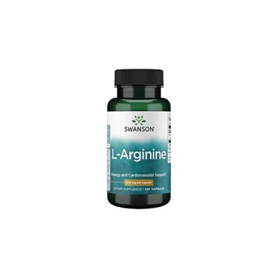 Swanson, GH/NO Booster, Energy and Cardiovascular Support, L-Arginine (100 caps x 500 mg)