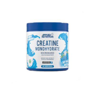 Applied Nutrition, Creatine Powder, Micronized Creatine Monohydrate (Ice Blue Raspberry Flavour, 250 g - 50 serv x 5 g/1 scoop)