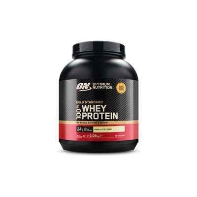 Optimum Nutrition, Protein Powder, Whey Isolate + Whey Hydrolyzed + Whey Concentrate, Gold Standard 100% Whey (2 kg - 65 serv x 31 g/1 scoop)