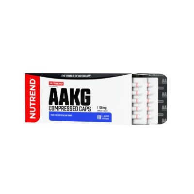 Nutrend, Increased Muscle Pump and Blood Flow, L-Arginine Alpha Ketoglutarate, AAKG Compressed Caps (120 caps x 1100 mg)
