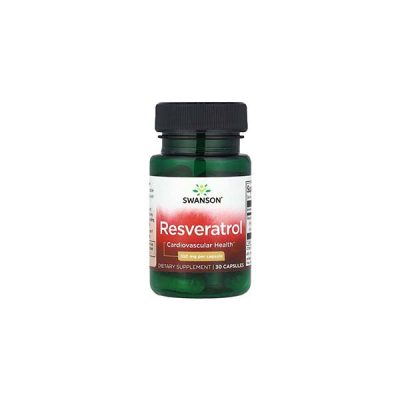 Swanson, Antioxidant, Heart Health/Blood Sugar Control/Brain & Memory Support, Resveratrol (30 caps x 100 mg)