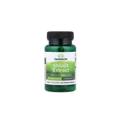 Swanson, Boost Cellular Energy/Brain Health-/estosterone, Shilajit Extract (60 caps x 400 mg)