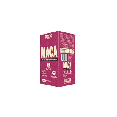 Malena Supplements, Libido-Sexual & Hormonal Support/Antioxidant Activity Booster, Three Maca Roots, Maca (60 tabs x 500 mg)
